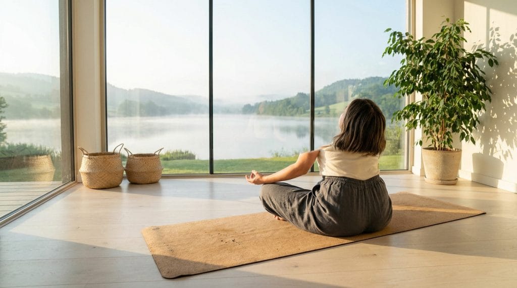 Effectuez votre séance de yoga en symbiose avec une musqiue zen.