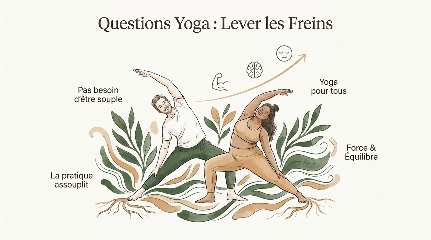 Pratique du yoga accessible à tous sans prérequis de souplesse