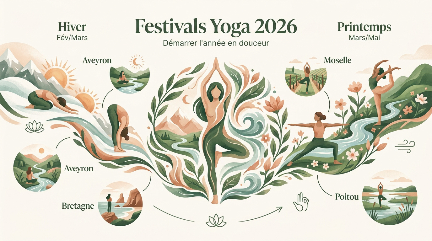 Calendrier des festivals de yoga et bien-être en France pour l'année 2026