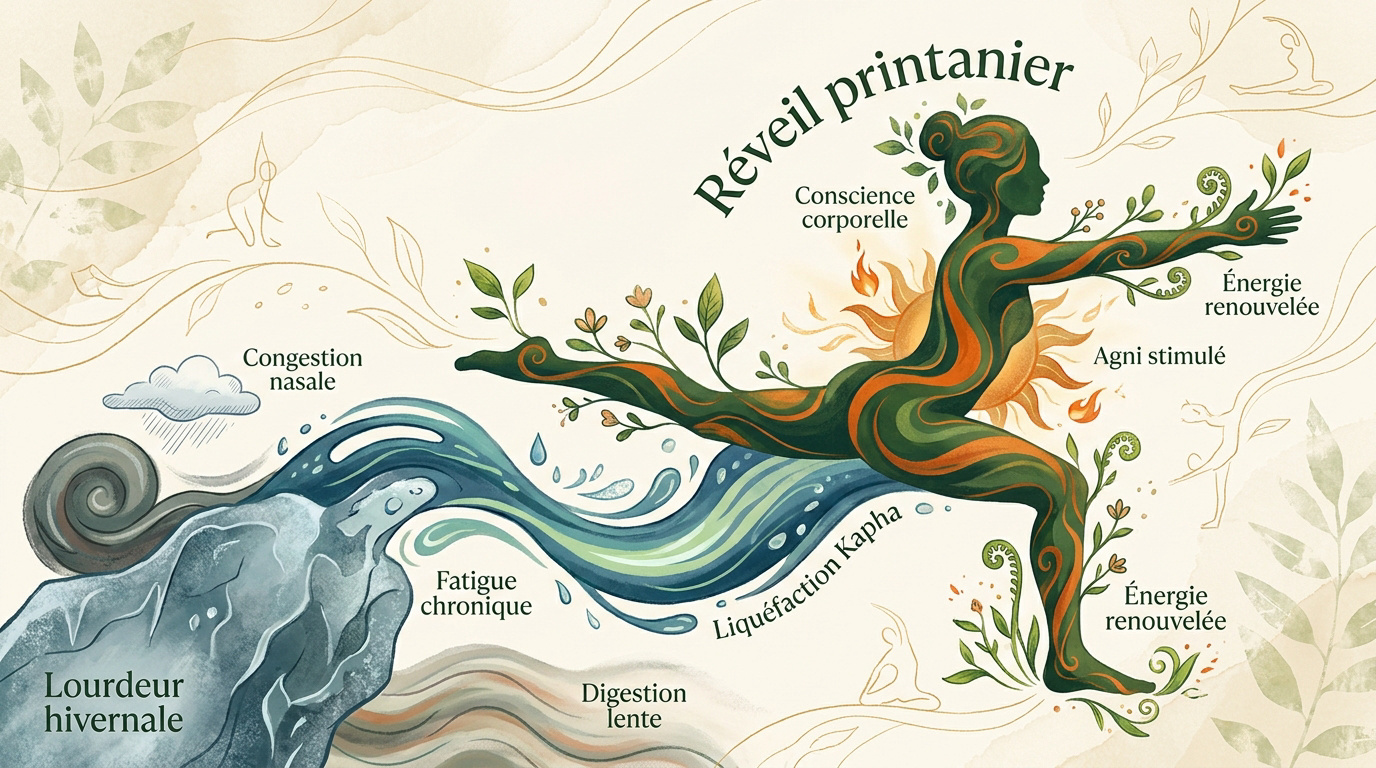 Yoga matinal printanier