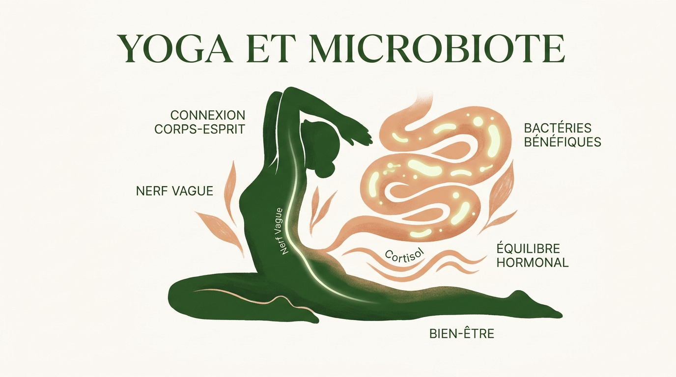 Pratique du yoga pour l'équilibre du microbiote