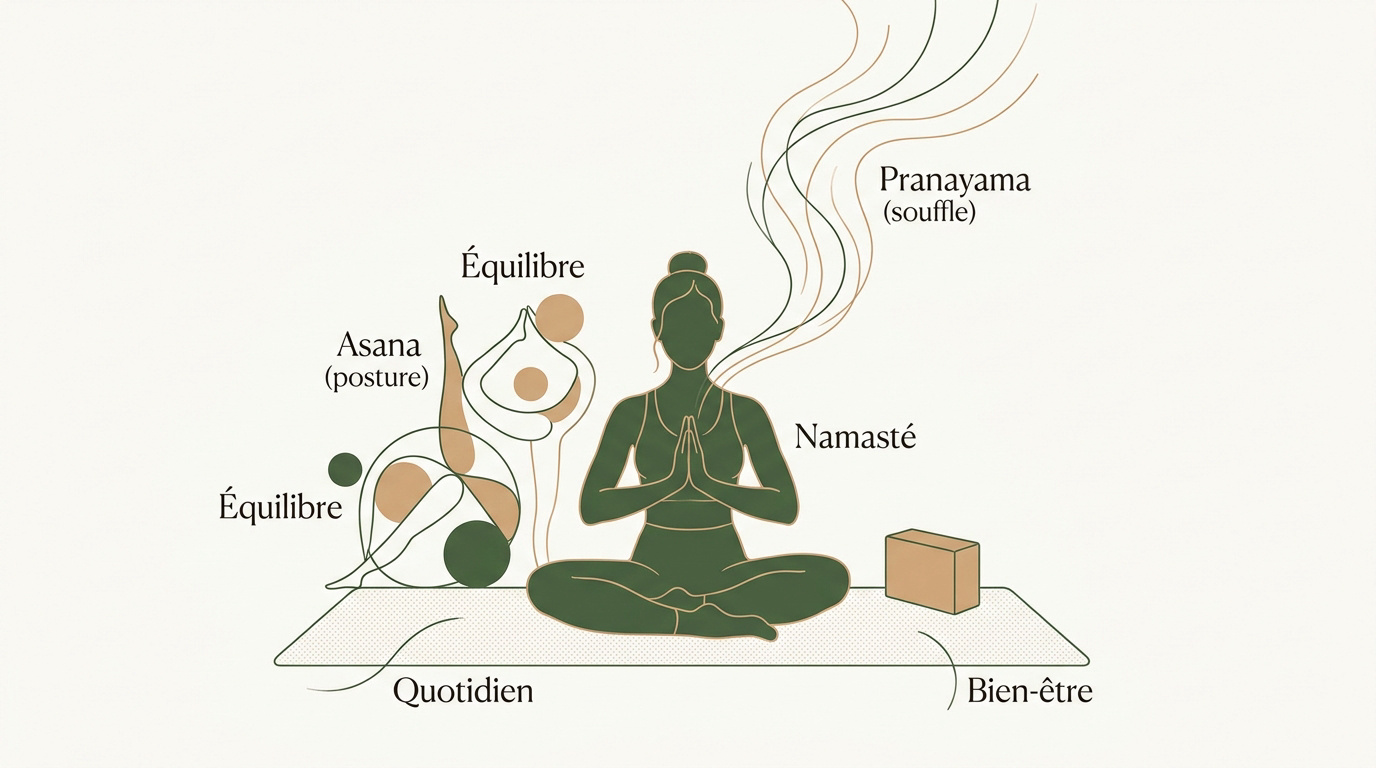 Matériel de yoga essentiel avec tapis et briques pour débutant